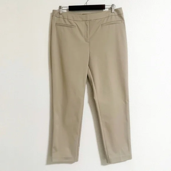 Chicos Classic Flat Front Ankle Pants - Picture 1 of 9